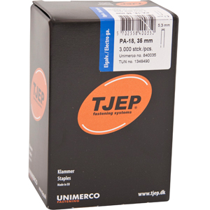 TJEP PA-18 Klammern 35 mm, geharzt